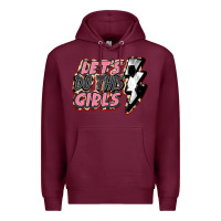 Burgundy let's do this girls soccer Premium Hoodie - FaDigitalArtStudio