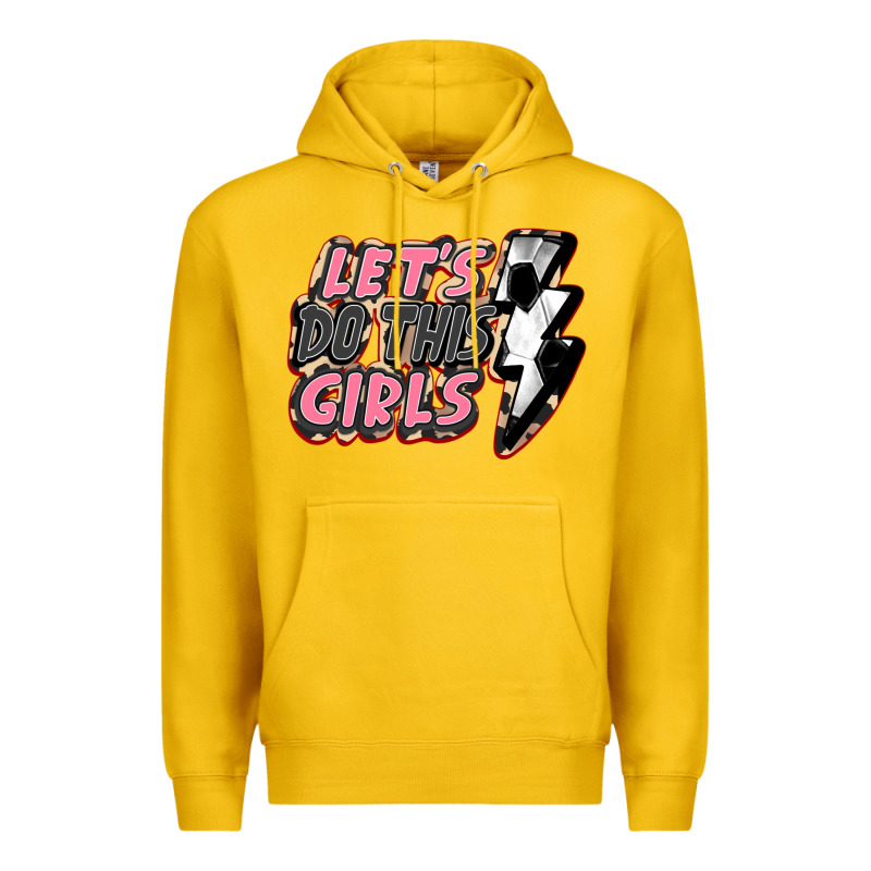 Let's Do This Girls Soccer Premium Hoodie by FaDigitalArtStudio | Teevron