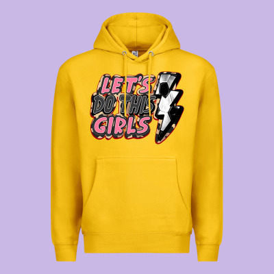Let's Do This Girls Soccer Premium Hoodie Designed By Fadigitalartstudio