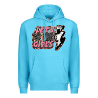 Ocean Blue let's do this girls soccer Premium Hoodie - FaDigitalArtStudio