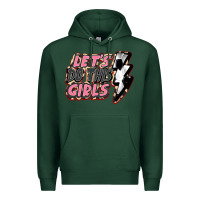 Sports Green let's do this girls soccer Premium Hoodie - FaDigitalArtStudio