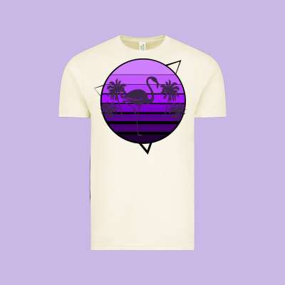 Flamingo Palm Vintage Tee Designed By Bettercallsaul