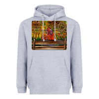 Heather Grey Farm Life Rooster Heavyweight Hoodie - CowhideDigitalArt