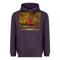Plum Farm Life Rooster Heavyweight Hoodie - CowhideDigitalArt