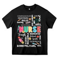 Black nurse word Heavy Core Tee - JahusDesignShop