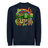 Navy Loads of luck Heavyweight Sweatshirt - CowGirlArtShop