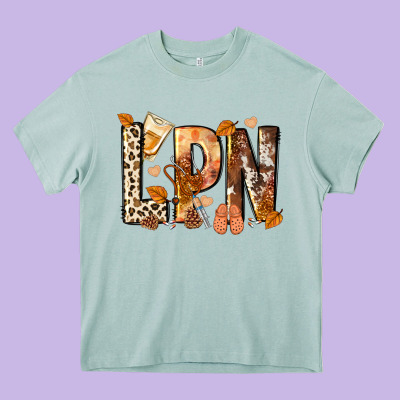 Lpn Licensed Practical Nurse Heavy Core Tee Designed By Nancycooperartshop