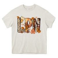 Cream lpn licensed practical nurse Heavy Core Tee - NancyCooperArtShop