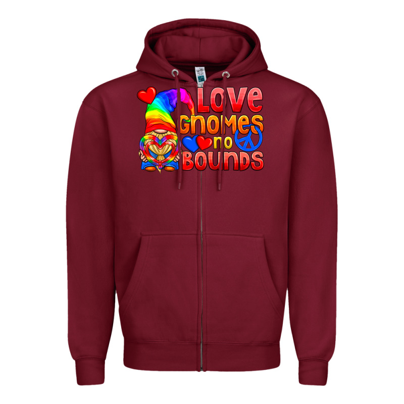 Love Gnomes No Bounds Zipper Hoodie by BundleAndBundleShop | Teevron
