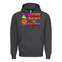 Smoke Love Gnomes No Bounds Zipper Hoodie - BundleAndBundleShop