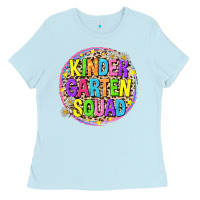 Baby Blue kindergarten squad Ladies Tee - NancyCooperArtShop