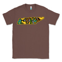 Chestnut Western Tenessee Map Sunflower Pattern Classic Tee - Bettercallsaul