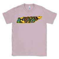 Lilac Western Tenessee Map Sunflower Pattern Classic Tee - Bettercallsaul