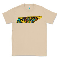 Mushroom Western Tenessee Map Sunflower Pattern Classic Tee - Bettercallsaul