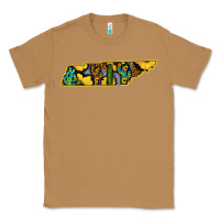 Toasted Coconut Western Tenessee Map Sunflower Pattern Classic Tee - Bettercallsaul