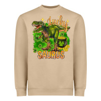 Mushroom St. Patrick's day lucky Saurus Heavyweight Sweatshirt - HowdyJamesFarm