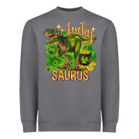 Storm St. Patrick's day lucky Saurus Heavyweight Sweatshirt - HowdyJamesFarm