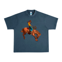 Midnight Navy cowboy rodeo Urban Heavy Tee - JahusDesignShop