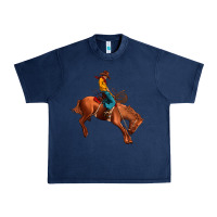 Navy cowboy rodeo Urban Heavy Tee - JahusDesignShop