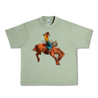 Oil Green cowboy rodeo Urban Heavy Tee - JahusDesignShop