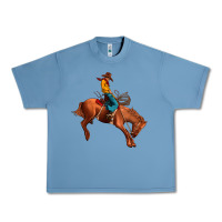 Pebble Blue cowboy rodeo Urban Heavy Tee - JahusDesignShop