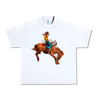 White cowboy rodeo Urban Heavy Tee - JahusDesignShop