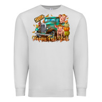 Dove Grey Farm Happy Fall Y'all Premium Sweatshirt - CowhideDigitalArt