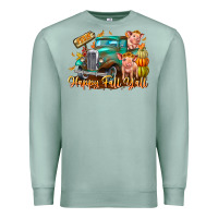 Seafoam Farm Happy Fall Y'all Premium Sweatshirt - CowhideDigitalArt