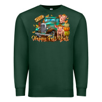 Sports Green Farm Happy Fall Y'all Premium Sweatshirt - CowhideDigitalArt