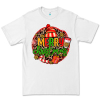 White merry leopard merry christmas Premium Tee - MaliasSmallBusiness