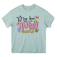 Arona my bus full of sweet hearts Heavy Core Tee - MaliasSmallBusiness