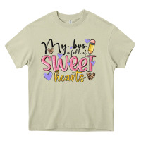 Mossy my bus full of sweet hearts Heavy Core Tee - MaliasSmallBusiness
