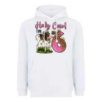White holy cow i'm 6 years old Heavyweight Hoodie - LillyAllenDesigns