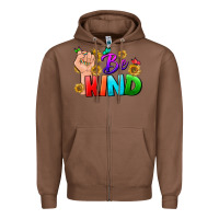 Chestnut Be Kind LGBTQ+ Zipper Hoodie - BundleAndBundleShop