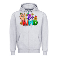 Heather Grey Be Kind LGBTQ+ Zipper Hoodie - BundleAndBundleShop