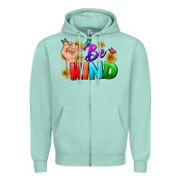 Seafoam Be Kind LGBTQ+ Zipper Hoodie - BundleAndBundleShop