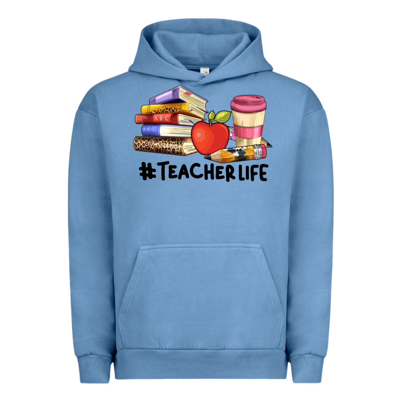 Teacher Life With Books  Pen And Coffee Urban Hoodie by Artiststas | Teevron