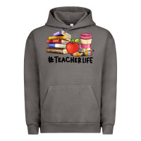 Pigment Tornado teacher life with books  pen and coffee Urban Hoodie - Artiststas