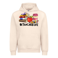 Sandshell teacher life with books  pen and coffee Urban Hoodie - Artiststas