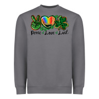Storm Peace love St. Patrick's Day Heavyweight Sweatshirt - CowGirlArtShop