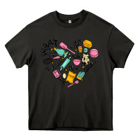 Asphalt vanilla eggs sugar cocoa and kitchen heart Heavy Core Tee - MaliasSmallBusiness