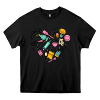 Black vanilla eggs sugar cocoa and kitchen heart Heavy Core Tee - MaliasSmallBusiness