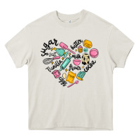 Cream vanilla eggs sugar cocoa and kitchen heart Heavy Core Tee - MaliasSmallBusiness