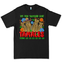 Black tis the season for tamales tama la la la la la la Premium Tee - MaliasSmallBusiness