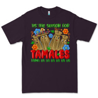 Plum tis the season for tamales tama la la la la la la Premium Tee - MaliasSmallBusiness