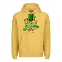Antique Gold lucky dude St. Patricks Day Premium Hoodie - FaDigitalArtStudio