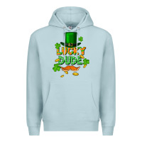 Blue Mist lucky dude St. Patricks Day Premium Hoodie - FaDigitalArtStudio