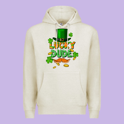 Lucky Dude St. Patricks Day Premium Hoodie Designed By Fadigitalartstudio
