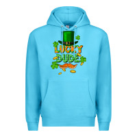 Ocean Blue lucky dude St. Patricks Day Premium Hoodie - FaDigitalArtStudio