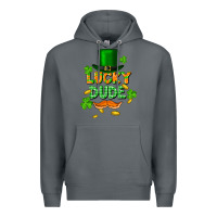 Rock lucky dude St. Patricks Day Premium Hoodie - FaDigitalArtStudio